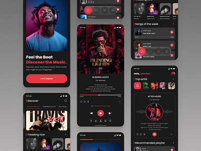 Music player mobile app android audio clean design ios app minimal mobile mobile app music music app podcast app podcasting popular spotify streaming ui uiux