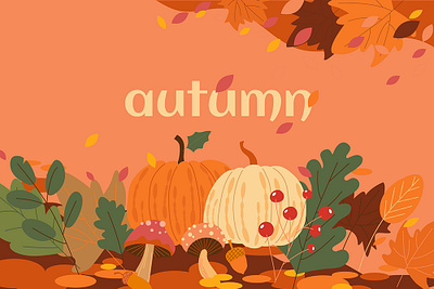 autumn's pumpkin illustration thanksgiving