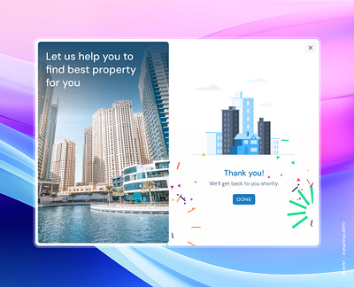 Real estate success modal ak art57 akart57 arshad khan modal modal ui popup property modal property modal ui real estate modal success success modal ui ux uiux