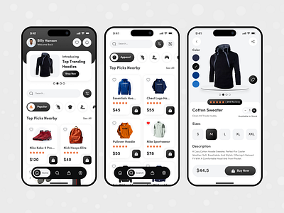 E-Commerce Mobile App app design buy checklist digital retail e commerce design e commerce mobile app ecommerce app concept ecommerce design fashion app fashion mobile fashion technology ios ios design mobile app navigation app online business online shopping shopping shopping app ui