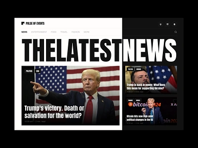 News page, current articles | Trump, US presidential election altcoin america article bitcoin crypto development elections landing page news no code no code development nocode politics trump ui ui desing uidesign ukraine web design web development