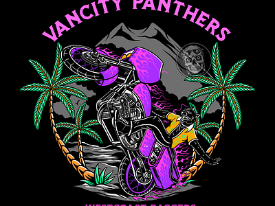 VANCITY PANTHERS CHOPPERS 3d animation app branding design graphic design illustration logo motion graphics typography ui ux vector