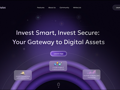 Crypto Wallet design animation animation crypto cryptocurrency cryptowallet dark darkui defi financial startup swap ui wallet web3