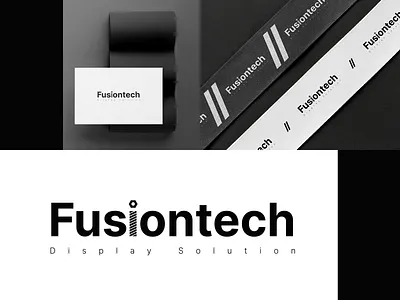 Logo Design for Fusiontech graphic design logo logo design minimal modern tech brand tech design tech logo technology technology brand technology logo techy wordmark wordmark logo