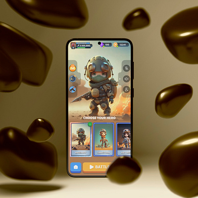 BattleQuest | Concept Game UI app app design appdesign game game design game ui gaming ui illustration ui ui design user interface