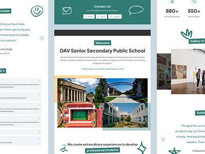 Creative Landing Page Design for Educational Institution dribbble educationwebsite figmadesign institutesui landingpage productdesign school landing page