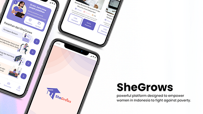 SheGrows: Mobile Website for Empowering Women Economics ui design ux design