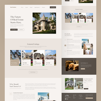 Real Estate Website Design branding design figma illustration trending ui uidesign uiux website websitedesign