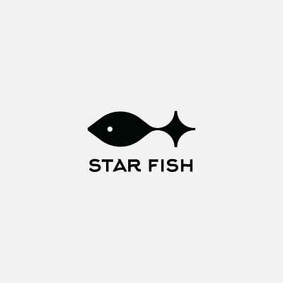 STAR FISH branding design graphic design illustration logo minimal logo seafood typography