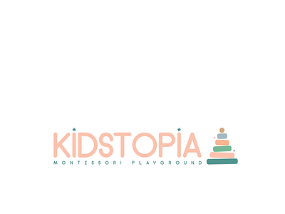 KIDSTOPIA - PLAYGROUND LOGO DESIGN brand identity branding desgin design graphic design logo logotype typography