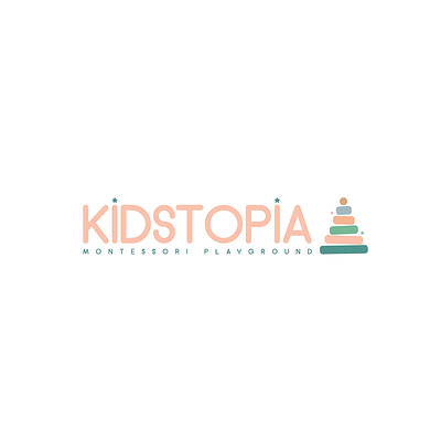 KIDSTOPIA - PLAYGROUND LOGO DESIGN brand identity branding desgin design graphic design logo logotype typography