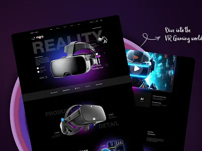 Unleashing Next-Level Virtual Reality 🚀 3d animation dribbble innovation interactiondesign productdesign techdesign ui userexperience virtualreality webdesign