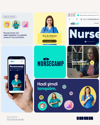 Nursecamp Medical Website Design & Development health web design medical design medical web design nurse web design ui web design web development web ui