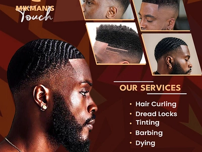 Barber Simplistic flyer branding flyer graphic design league spartan promotion