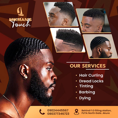 Barber Simplistic flyer branding flyer graphic design league spartan promotion