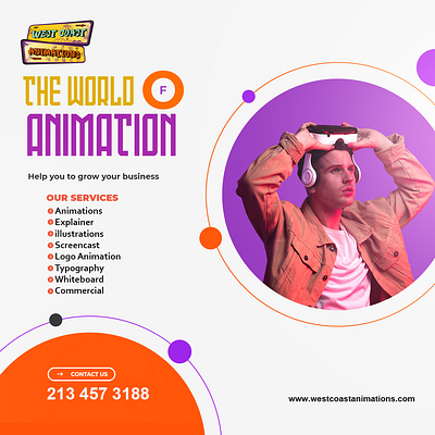 Step into The World of Animation! animations commercial explainer illustrations logo animation screencast the world of animation typography whiteboard