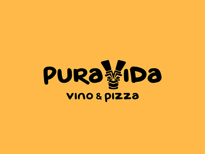 Pura Vida Logo branding design graphic design illustration logo typography vector