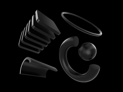 Design assets: 3D Black Shapes Collection 3d 3d assets 3d black shapes 3d illustration 3d shapes black black collection black shapes brand design branding design design resources free graphic design illustration modern resources ui ux web design