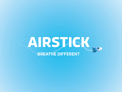 Airstick Logo branding design graphic design illustration logo typography vector