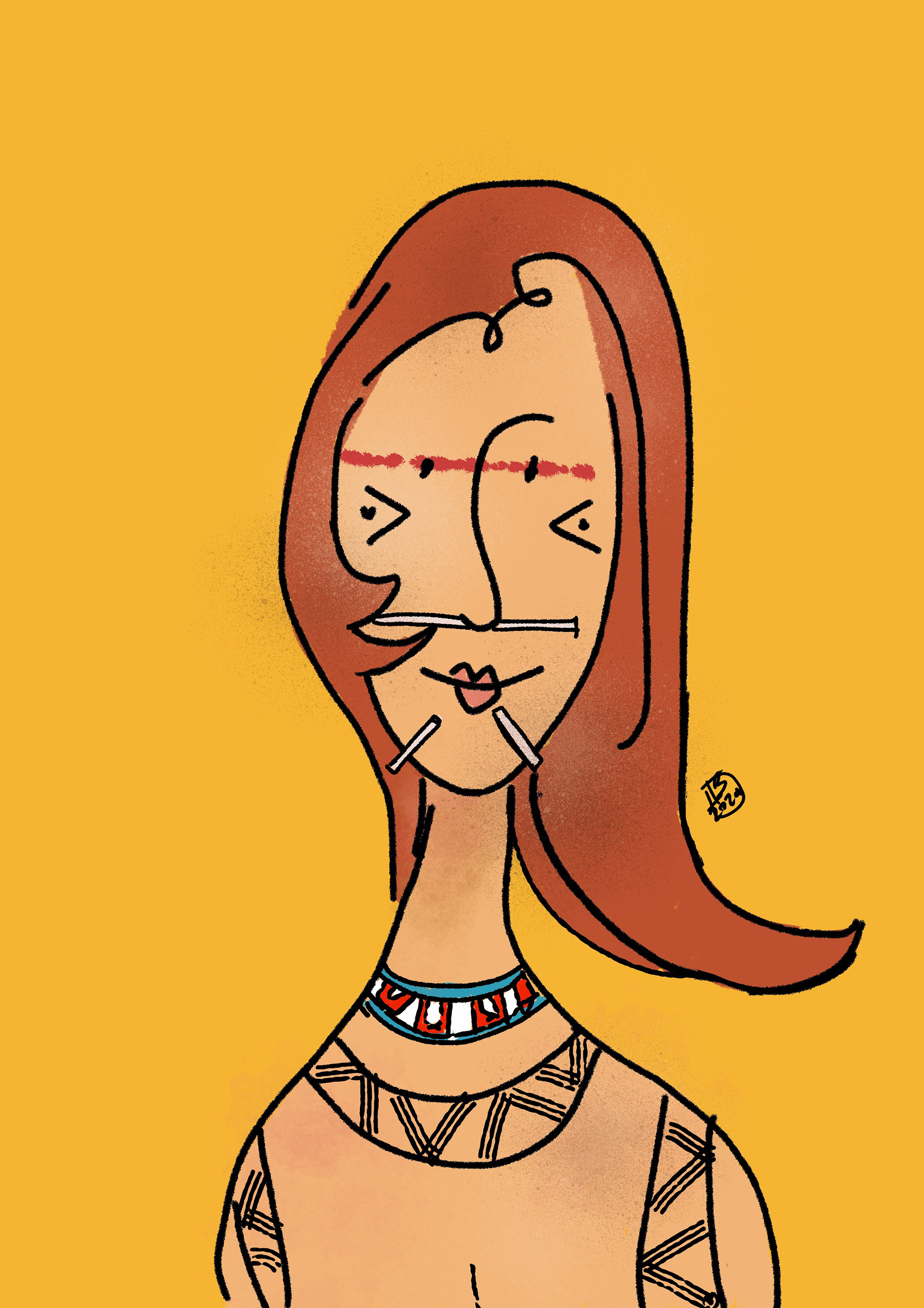 Yanomami illustration indigenous procreate yanomami