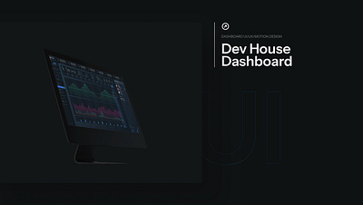 Dev house Dashboard dark mode dashboard graphical design landing page search design service design ui user interface design