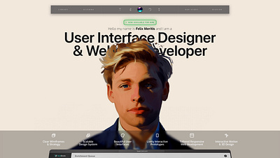 Portfolio Site | Felix Meritis 3d agency amsterdam branding portfolio responsive design site storytelling ui design ux design webflow