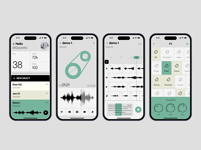 Sound design app app ui ux