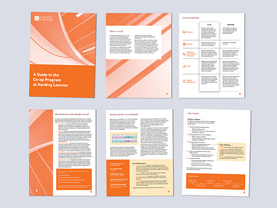 HL Co-op Brochure branding brochure design guide icon infographics layout typography