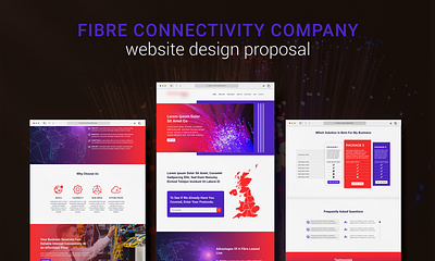 Fibre Connectivity Company - website design proposal landingpage ui ux web website websitedesign