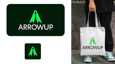 arrowup logo desigen branding graphic design logo motion graphics