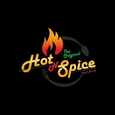 Turn up the heat! bolddesign brandidentity dribbble foodlogo foodlovers graphicdesign hotnspice logodesign spicydesign vegandnonveg