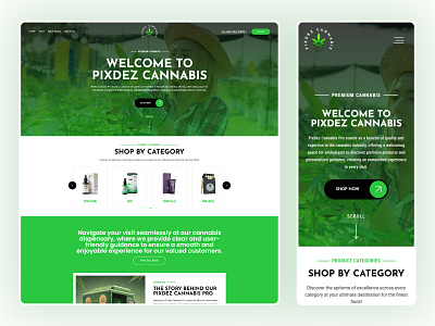 Legal Cannabis Medical Dispensary Pro Website cannabis dispensary figma legal legal cannabis web design web development website design website ui wordpress