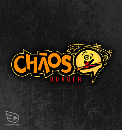 Logo concepts - yum! burgers chaos chipdavid dogwings fun graphic design logo vector