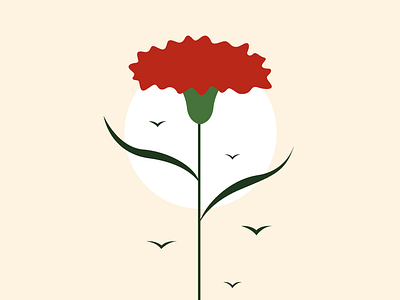 Revolution 25th april carnation revolution vector illustration