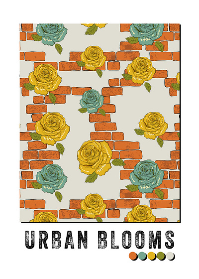 URBAN BLOOMS graphic design