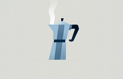 Brew 2d animation bean brew coffee dissolve grain graphic design illustration motion graphics pot simple smoke