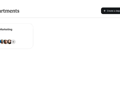 Create department animation motion graphics ui