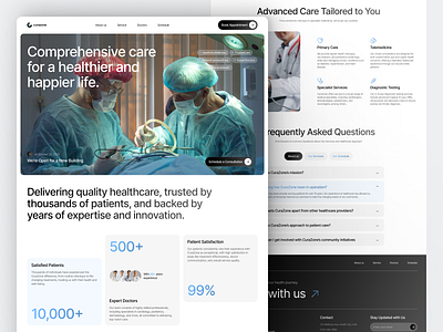 Health Care Landing Page app clean design doctor fireart health landing ui ux