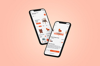 Furniture Mobile App branding graphic design ui uidesigne
