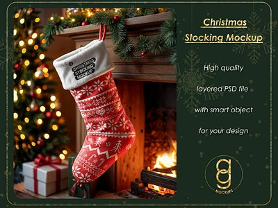 Christmas Stocking Mockup 3d branding christmas identity christmas mockup christmas sock mockup christmas stocking mockup crristmas design design free mockup free template graphic design illustration mockup mockup free mockupdesign new year design stocking mockup template free visualization