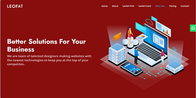 Landing Page Design branding graphic design ui