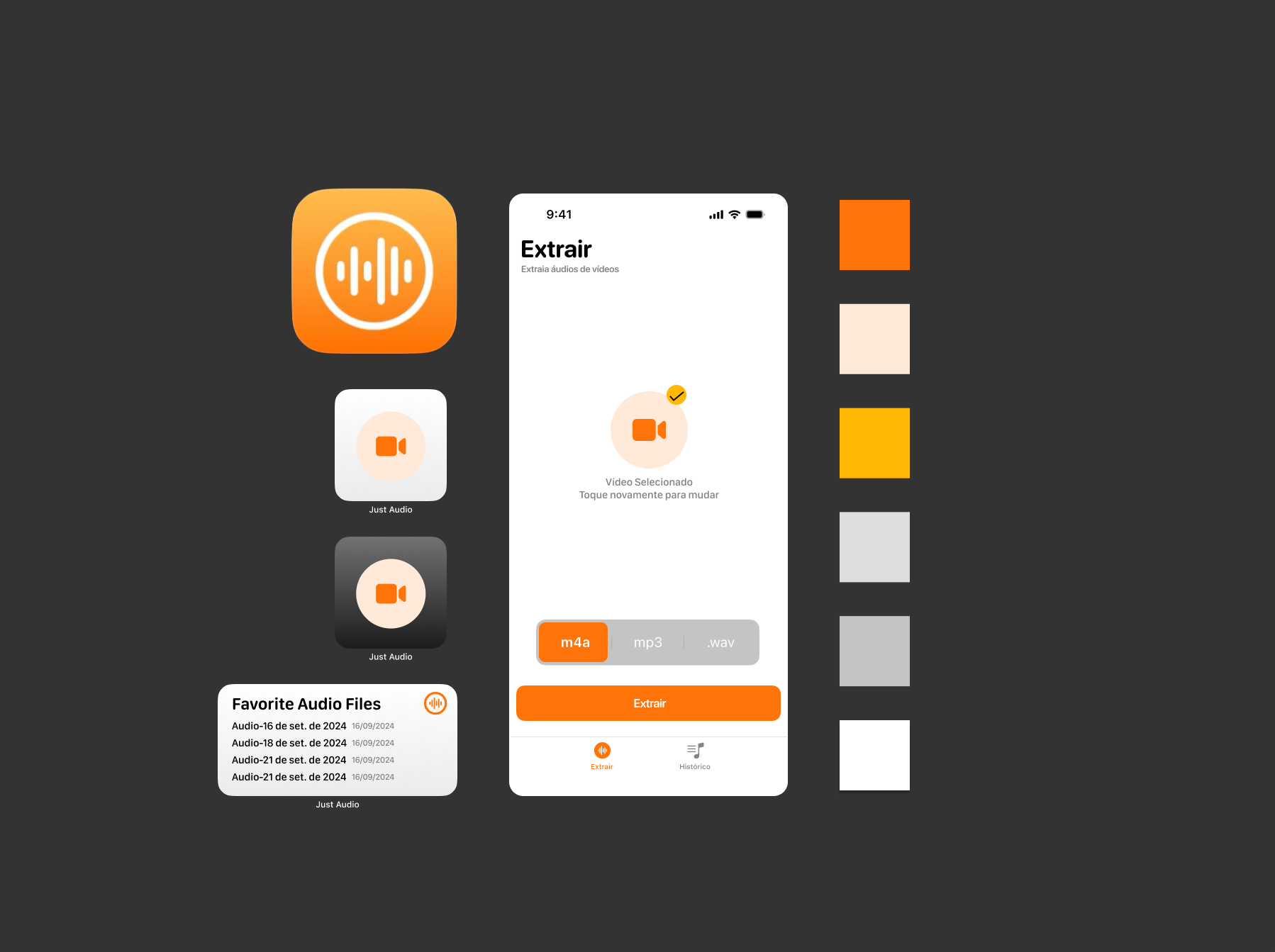 Example of Just Audio - iOS App