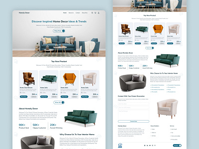 Home decoration website UI android app app design design figma ios ui ux