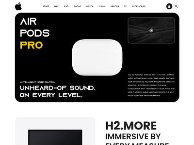 Apple Airpod Website page design! branding css design figma graphic design illustration landing page logo photoshop ui ui design uiux ux design web web design website website design wordpress