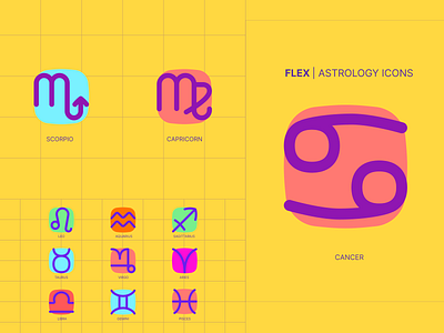 New POP Icons style in FLEX : ASTROLOGY! branding flex icons icon design icons minimal pop icons streamlinehq ui ux vector