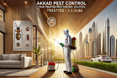 Akkad Pest Control: Your Trusted Pest Control Solution in Dubai flyer design graphic design poster design social media post