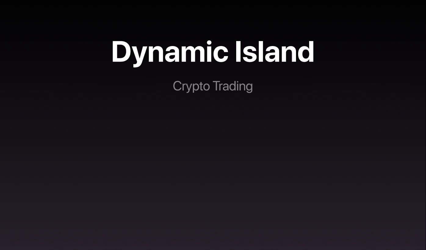 Apple Dynamic Island for Crypto Trading animated island animation app design apple dynamic island apple iphone apple notification apple ux design cool design crypto trading crypto ui dynamic island dynamic island mockup dynamic island ui innovation mobile prototype mobile ui design mobile ux design prototype