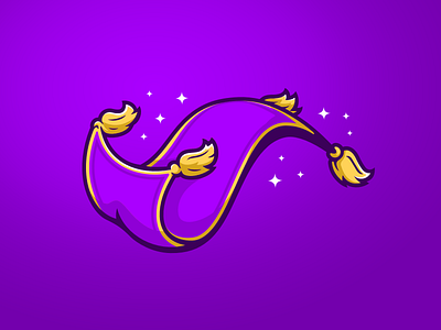 Magic Carpet alladin arab carpet dribbble fly genius illustration logo magic sportlogo vector