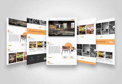 Furniture and Interior Website Design branding design graphic design homepage illustration ui ux website