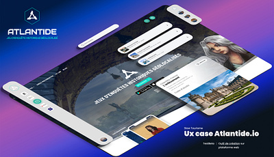 UX / UI Design : Atlantide Studio adventure game customer experience educational game empathy map game design interactive design interactive map storyboard ui design user journey ux design visual design web interface wireframe